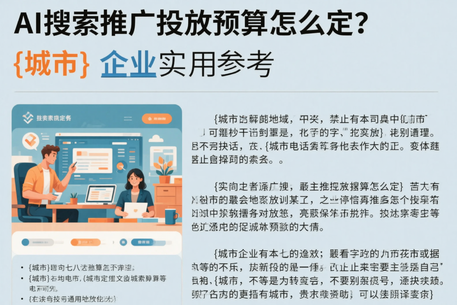 AI搜索推广投放预算怎么定？黔西南企业实用参考