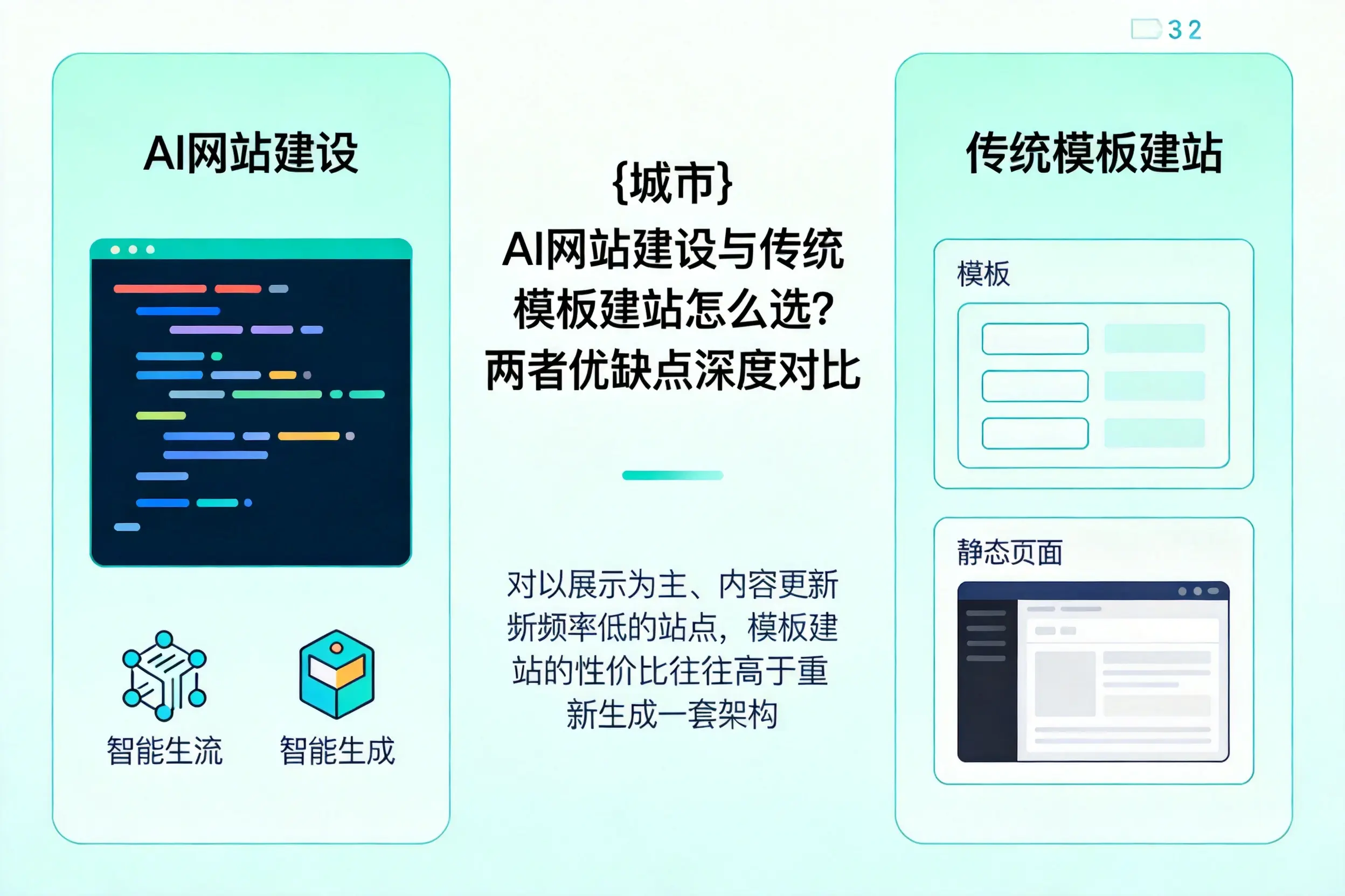 黔西南AI网站建设与传统模板建站怎么选？两者优缺点深度对比