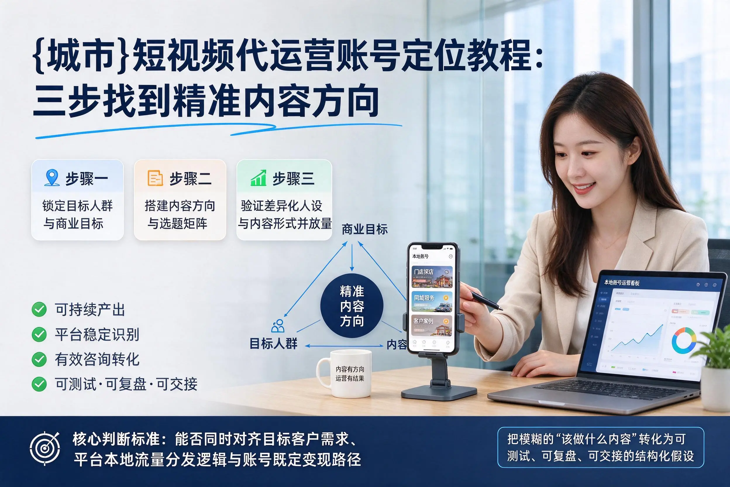黔西南短视频代运营账号定位教程：三步找到精准内容方向