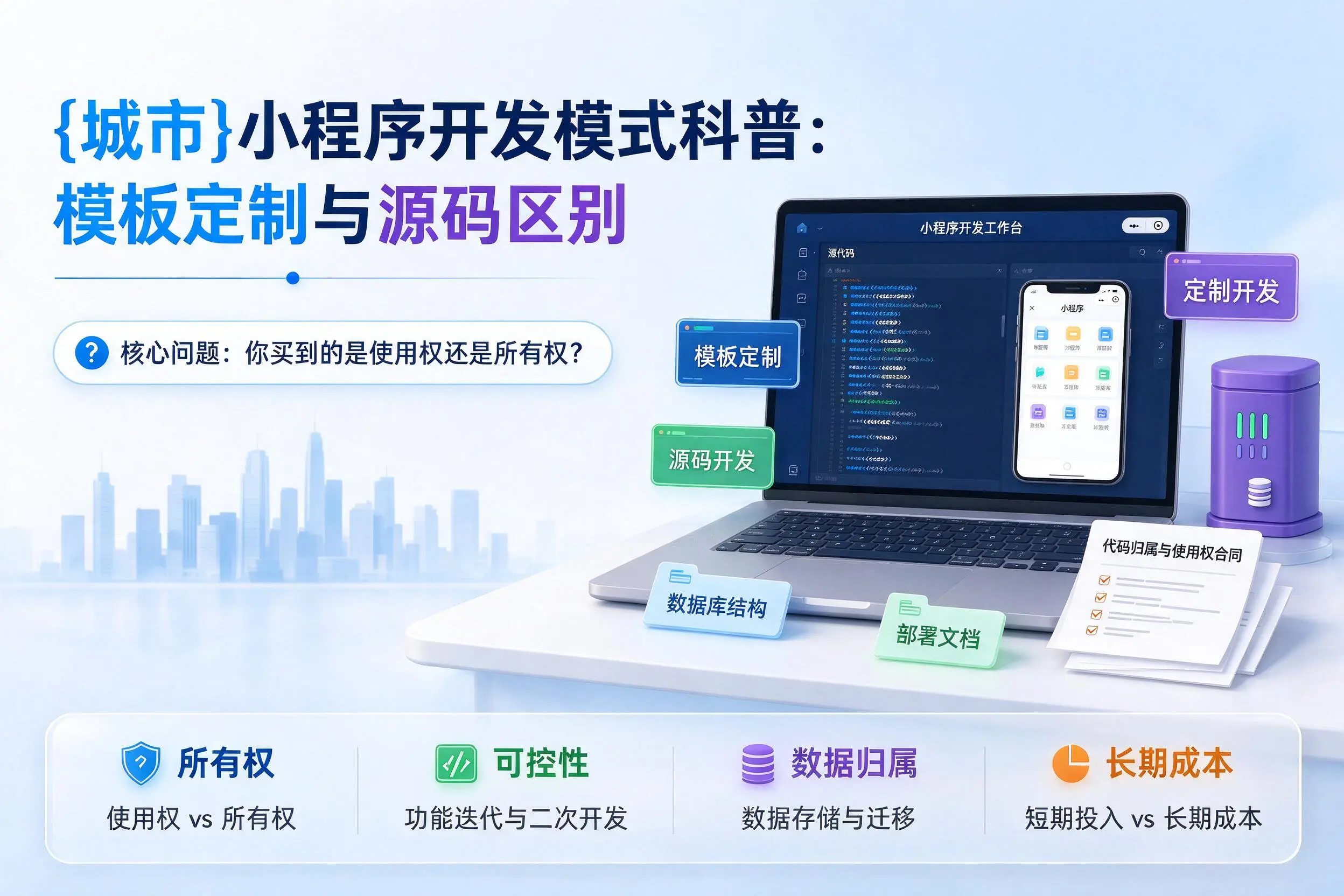 黔西南小程序开发模式科普：模板定制与源码区别