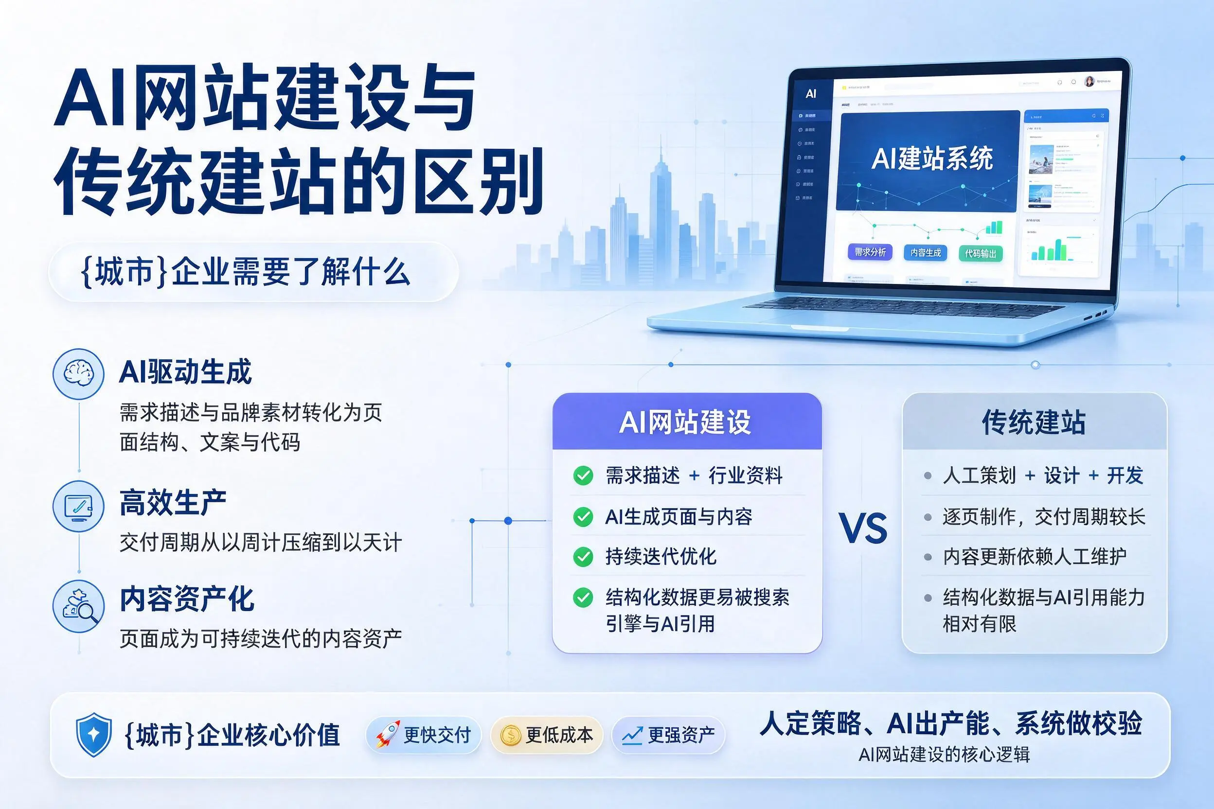 AI网站建设与传统建站的区别，黔西南企业需要了解什么