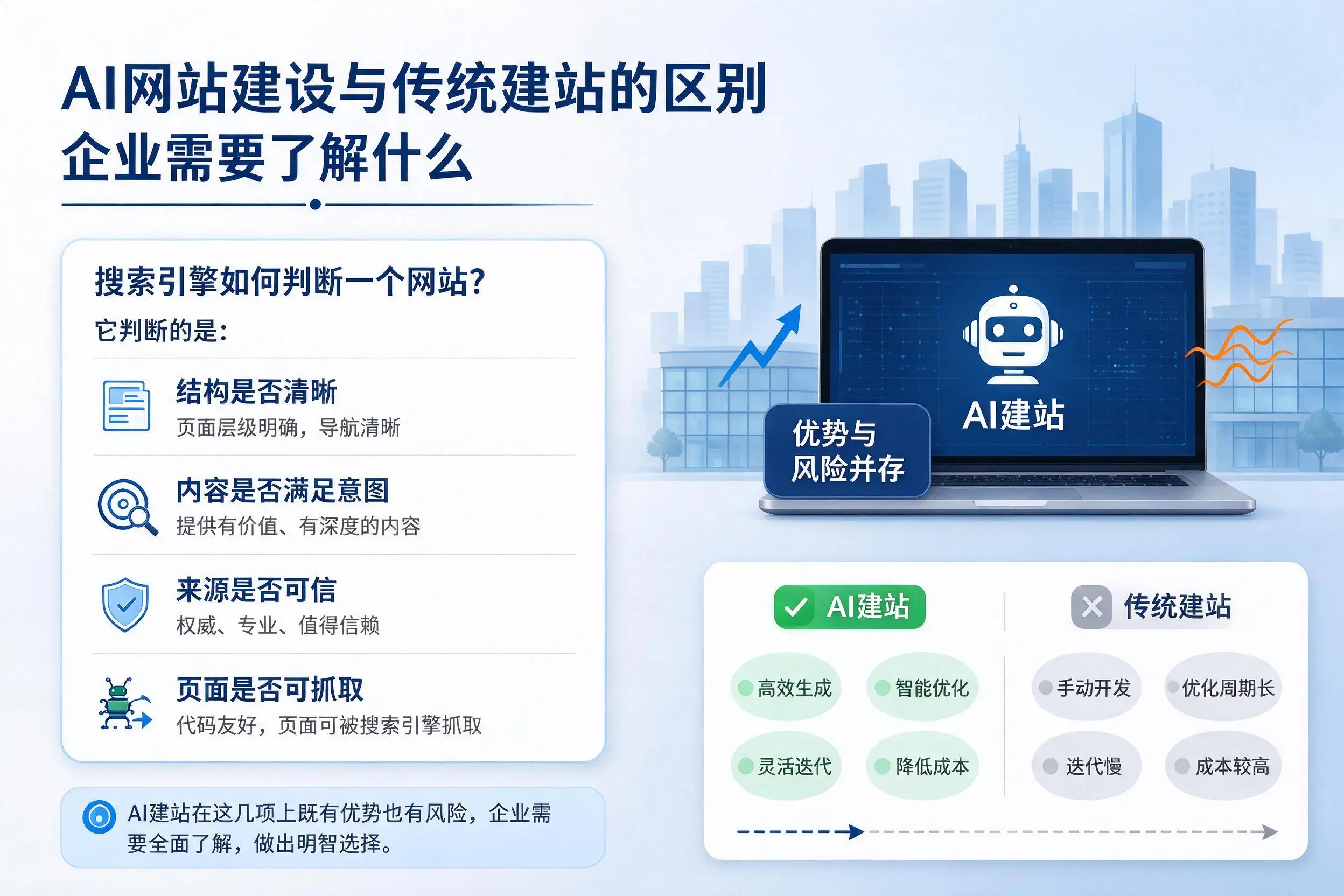 AI网站建设与传统建站的区别，黔西南企业需要了解什么