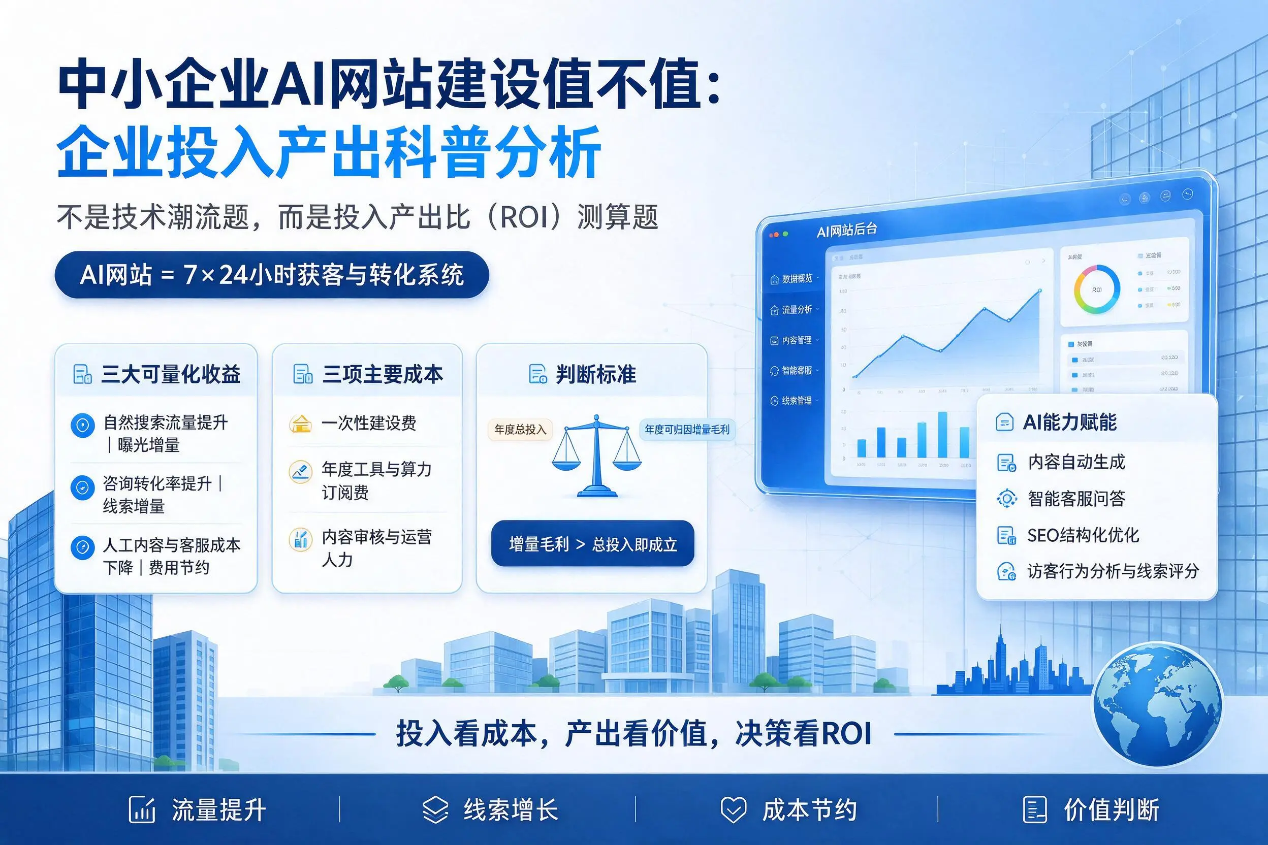 中小企业AI网站建设值不值：黔西南企业投入产出科普分析