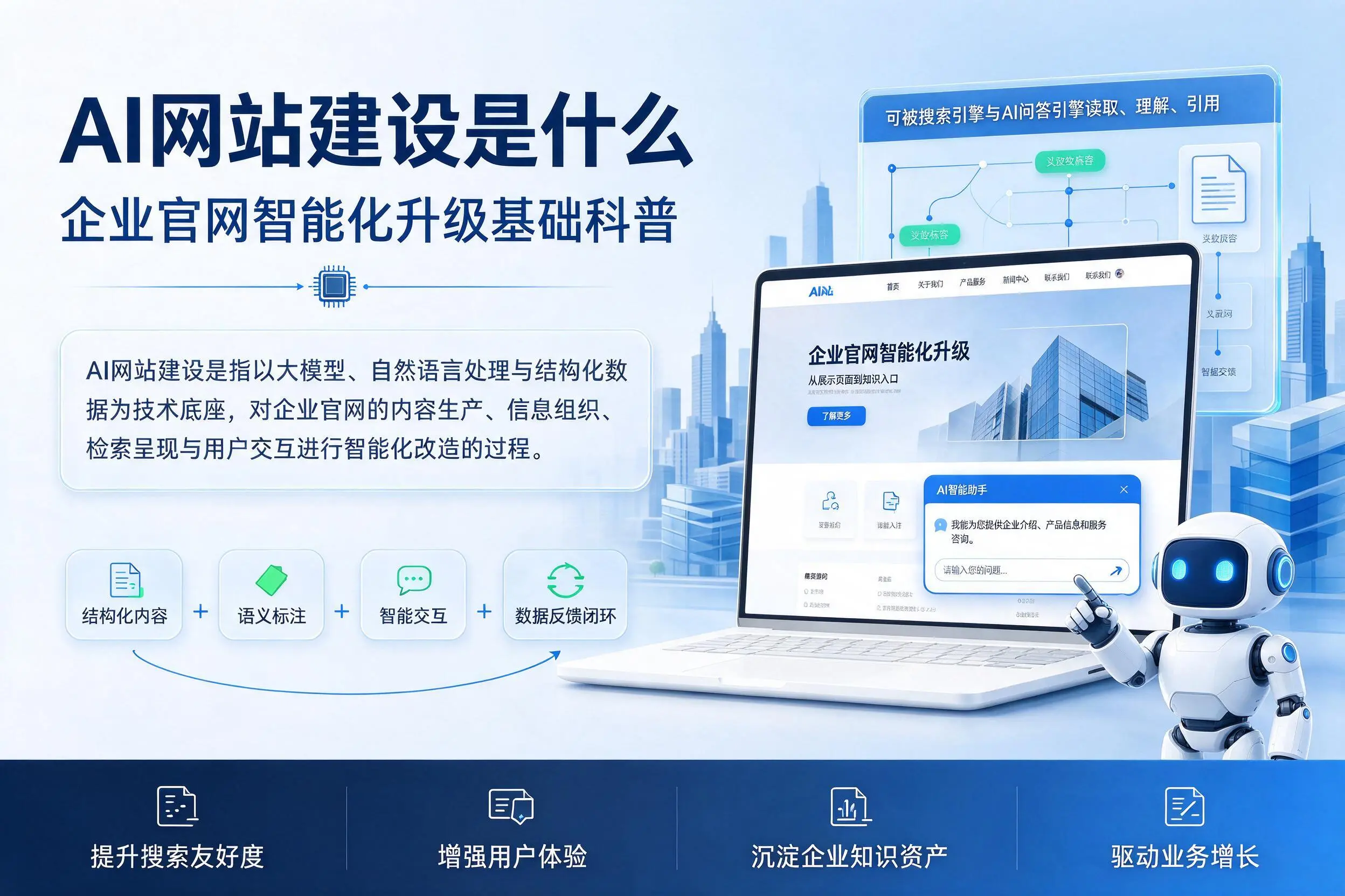 AI网站建设是什么:黔西南企业官网智能化升级基础科普