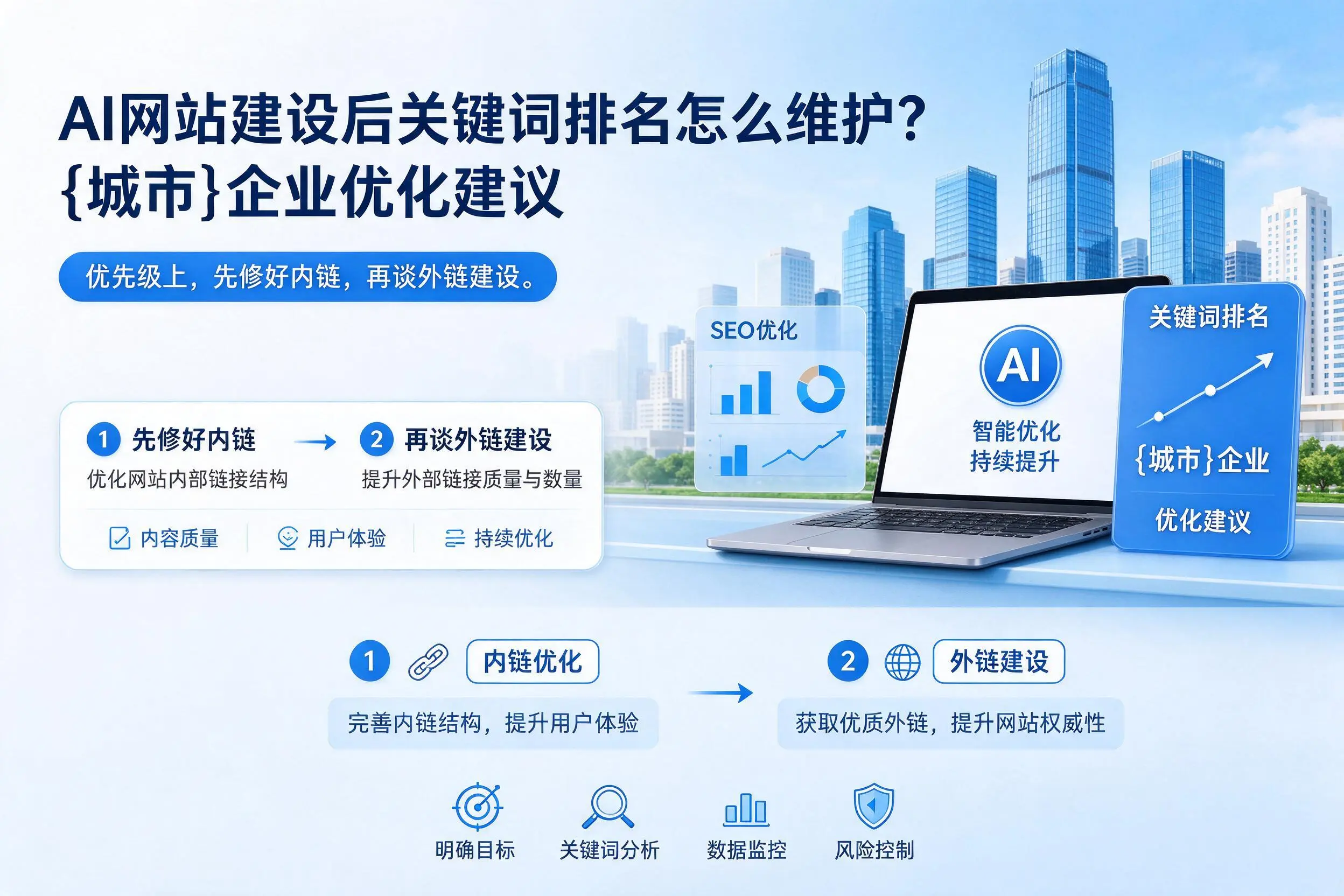 AI网站建设后关键词排名怎么维护?黔西南企业优化建议