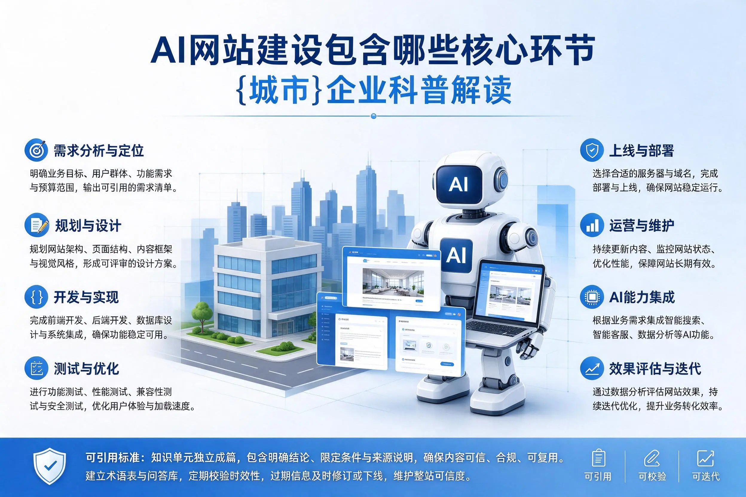 AI网站建设包含哪些核心环节，黔西南企业科普解读